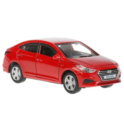 Машинка металлическая Hyundai Solaris Технопарк SOLARIS2-12-RD 1